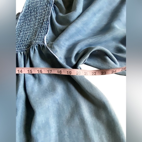 Given Kale Oversized Boho Denim Top - Picture 6 of 12